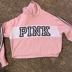 PINK Cropped Light Hoodie